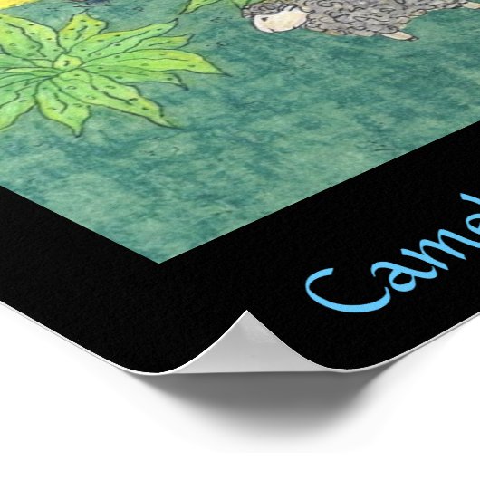 ラクダの贈り物と3人の賢者のポスター ポスター (角)