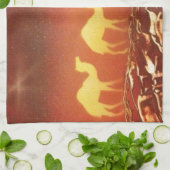 ラクダの道 キッチンタオル (折り畳み)