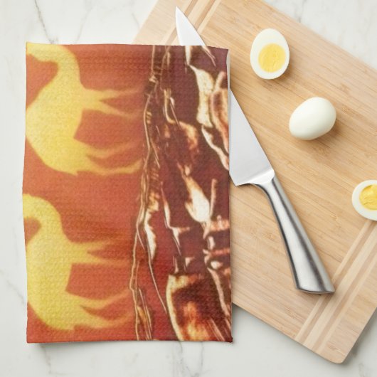 ラクダの道 キッチンタオル (四つ折り)