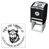 ラクダの頭の絵 「〇〇の蔵書から」#2P セルフインキングスタンプ (インサイチュ)