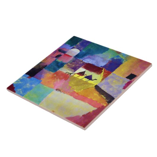 ラクダの風景、ポール・クレー タイル (側面)