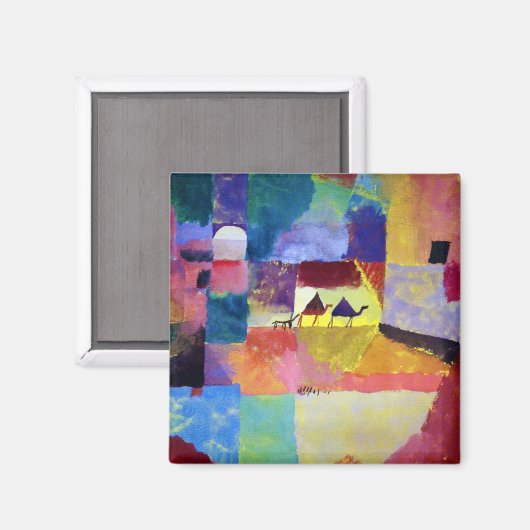 ラクダの風景、ポール・クレー マグネット (正面/裏面)