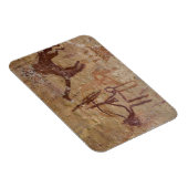 ラクダやラクダを使った先史時代の岩壁画 マグネット (右側)