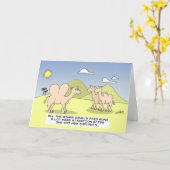 ラクダインプラント – 誕生日 カード (黄色い花)