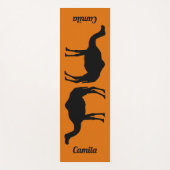 ラクダカスタムの背面シルエットを持つヨガマット ヨガマット (正面)