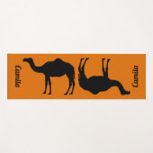 ラクダカスタムの背面シルエットを持つヨガマット ヨガマット (正面(横))