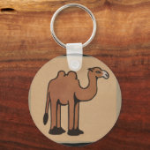 ラクダカラフル – 古書本イラストレーション キーホルダー (正面)