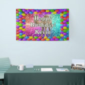 ラクダパーソナライズされたキャラクター誕生日バナー 横断幕 (トレードショー)