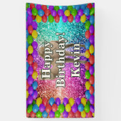 ラクダパーソナライズされたキャラクター誕生日バナー 横断幕 (縦)