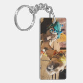 ラクダフレンドリーは次のライダーであるカイロを待っている。 キーホルダー (正面左)