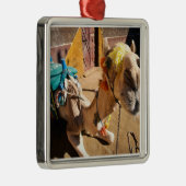 ラクダフレンドリーは次のライダーであるカイロを待っている。 メタルオーナメント (右)