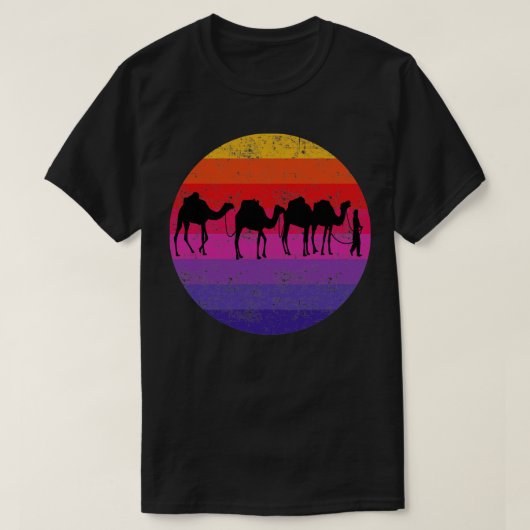 ラクダレトロ Tシャツ (デザイン正面)
