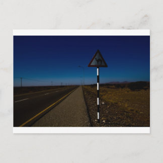 ラクダ交差 ポストカード