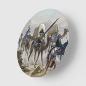 ラクダ列車は、「コンスタンチノープルとブラック」から ラウンド壁時計 (傾斜)