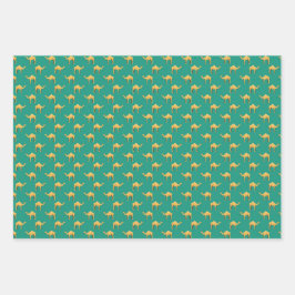 ラクダ動物アラビア ラッピングペーパーシート