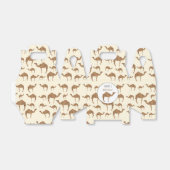 ラクダ動物パターンパーティー フェイバーボックス (折り畳みなし)