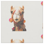 ラクダ動物Portrat ファブリック (クローズアップ)