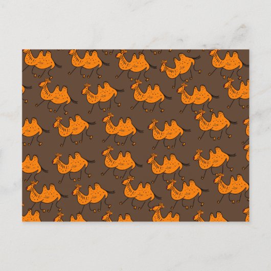 ラクダ壁紙 ポストカード (正面)