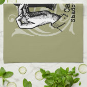 ラクダ手操り人形シャドウゲームヴィンテージ キッチンタオル (折り畳み)