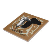 ラクダ手操り人形シャドウゲームヴィンテージ タイル (側面)