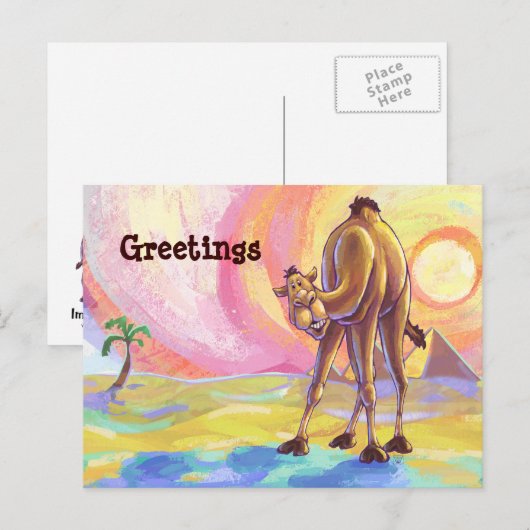 ラクダ文房具 ポストカード (正面/裏面)