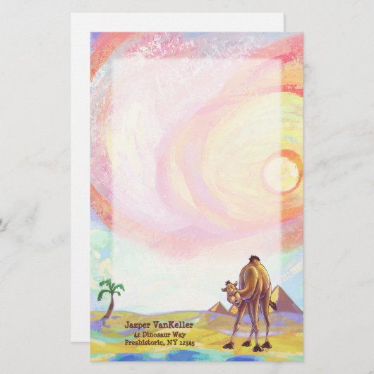 ラクダ文房具 便箋 (正面/裏面)