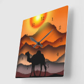 ラクダ時計 スクエア壁時計 (傾斜)