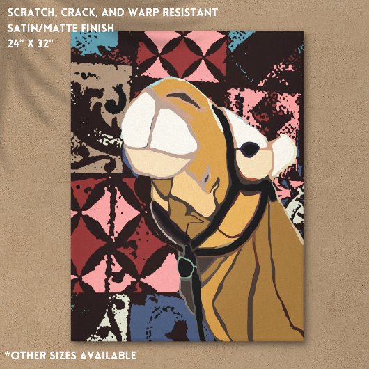 ラクダ模様 キャンバスプリント