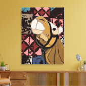 ラクダ模様 キャンバスプリント (インサイチュ (リビング))