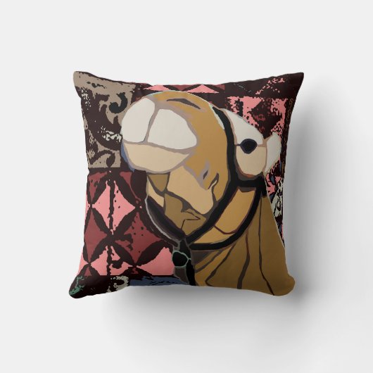 ラクダ模様 クッション (裏面)