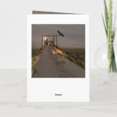 ラクダ歩くトワンダーランド誕生日 カード (裏面)