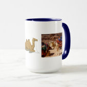 ラクダ砂漠中東ピースラブ自然 マグカップ (正面右)