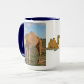 ラクダ砂漠中東ピースラブ自然 マグカップ (正面左)