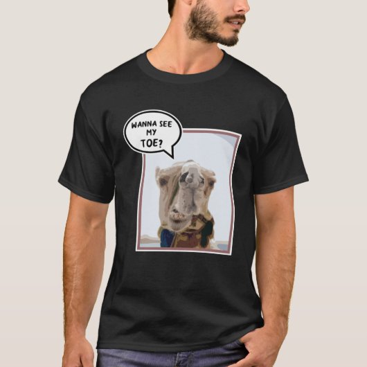 ラクダ芸術的動物 Tシャツ (正面)