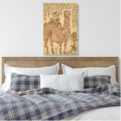 ラクダ遊上の人間の三角形 キャンバスプリント (インサイチュ (寝室))