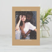 ラクダ雪 |写真とMerry Christmas 招待状 (スタンド正面)