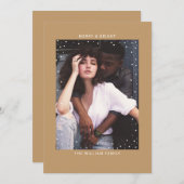 ラクダ雪 |写真とMerry Christmas 招待状 (正面/裏面)