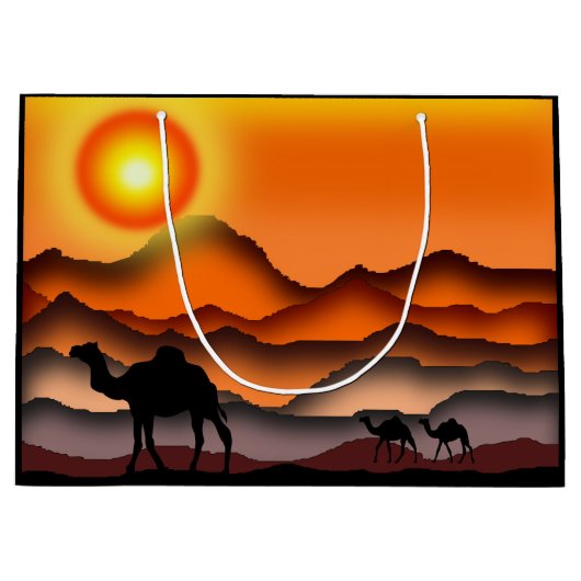 ラクダ2 ラージペーパーバッグ (正面)