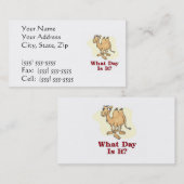 ラクダ-それはどんな日ですか。 名刺 (正面/裏面)