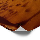 ラクダ・キャラバン砂漠の美しい景色 ポスター (角)