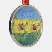 ラクダ・キリスト・マス装飾 メタルオーナメント (右)