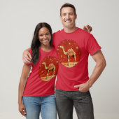 ラクダ・クリスマス・ガール Tシャツ (ユニセックス)