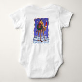 ラクダ・クリスマス ベビーボディスーツ (裏面)