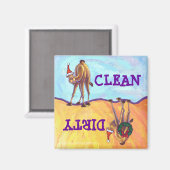 ラクダ・クリスマス マグネット (正面/裏面)