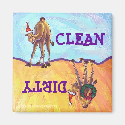 ラクダ・クリスマス マグネット (正面)