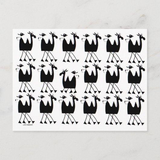 ラクダ・パレード ポストカード (正面)