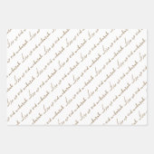 ラクダ・ブラウン・イード・ムバラク・バイリンガル ラッピングペーパーシート (正面)