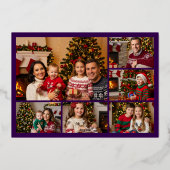 ラクダ,マンガ,メリークリスマス(紫),金ゴールド 箔シーズンカード (裏面)