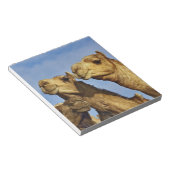 ラクダ，ラクダ市場，カイロ，エジプト ノートパッド (アングル)