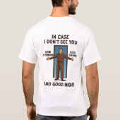 ラクトースのゼロ公差おもしろい Tシャツ (裏面)